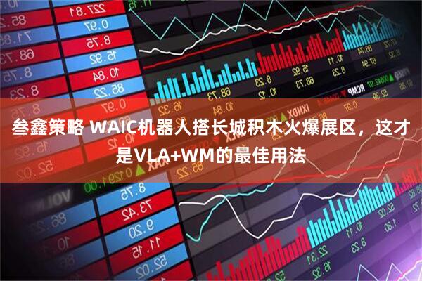 叁鑫策略 WAIC机器人搭长城积木火爆展区,这才是VLA+WM的最佳用法